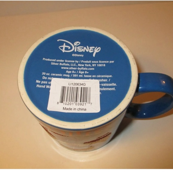 NEW Walt Disney Lilo And Stitch Glitter Mug 20 Ounce oz Coffee Tea Blue  Orange - Picture 4 of 4